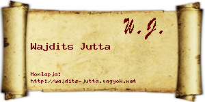 Wajdits Jutta névjegykártya
